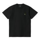 Carhartt/ϡ/ S/S CHASE T-SHIRT-Black / Gold