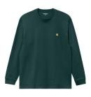 Carhartt/ϡ/ L/S CHASE T-SHIRT-Botanic / Gold