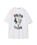 Undercover/С/ TEE ROSE UNDER COVER-WHITE