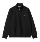 Carhartt/ϡ/ HALF ZIP AMERICANSCRIPT SWEATSHIRT-Black