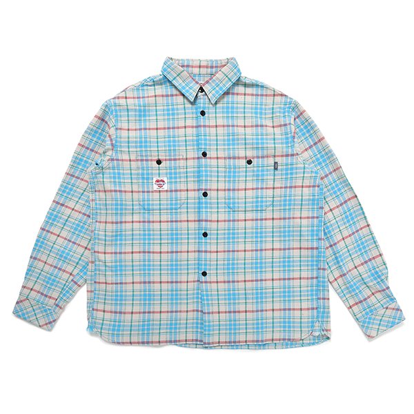 CHALLENGER/チャレンジャー/ L/S CHECK SHIRT-BLUE - INSECTE WEB STORE 〔インセクト〕yohji  yamamoto pour homme（ヨウジヤマモト  プールオム）soloist（ソロイスト）undercover（アンダーカバー）stein（シュタイン）正規取扱店通販サイトです。