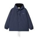 Carhartt/ϡ/ HOODED COACH JACKET - Blue / White