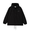 Carhartt/ϡ/ HOODED COACH JACKET - Black / White