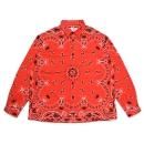 CHALLENGER/󥸥㡼/ L/S BANDANA NEL SHIRT-RED