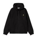 Carhartt/ϡ/ HOODED AMERICAN SCRIPT JACKET-Black