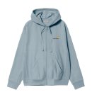 Carhartt/ϡ/ HOODED AMERICAN SCRIPT JACKET-Frosted Blue