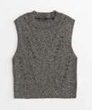 MAISON SPECIAL / ᥾󥹥ڥ / Curl Yarn Short Length Sleeveless Knit Tops / 䡼󥷥硼ȥΡ꡼֥˥å