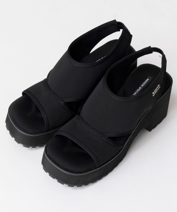 良品MAISON SPECIAL メゾンスペシャル ストレッチカットオフサンダル MAISON SPECIAL / メゾンスペシャル / Stretch Cut Off Sandals