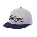 CHALLENGER/󥸥㡼/ SCRIPT BASEBALL CAP-GRAYxNAVY