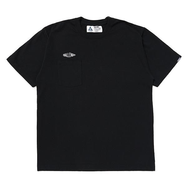 Challenger ブラック Tシャツ CHALLENGER/チャレンジャー/ LOGO PKT TEE -BLACK - INSECTE WEB