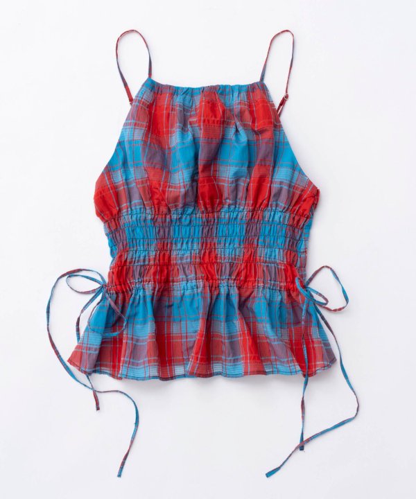 MAISON SPECIAL / メゾンスペシャル / Checked Shirring Bustier / チェックシャーリングビスチェ