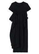 LIMI feu / ߥե / 100/2 COTTON JERSEY DRESS WITH CHIFFON WRAP SKIRT B