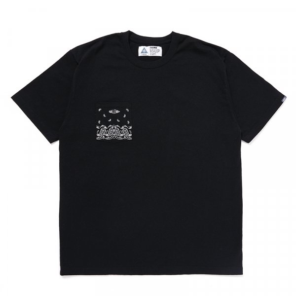 CHALLENGER/チャレンジャー/ BANDANA POCKET TEE-BLACK - INSECTE WEB STORE  〔インセクト〕yohji yamamoto pour homme（ヨウジヤマモト ...