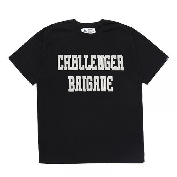 CHALLENGER/チャレンジャー/ COLLEGE LOGO TEE-BLACK - INSECTE