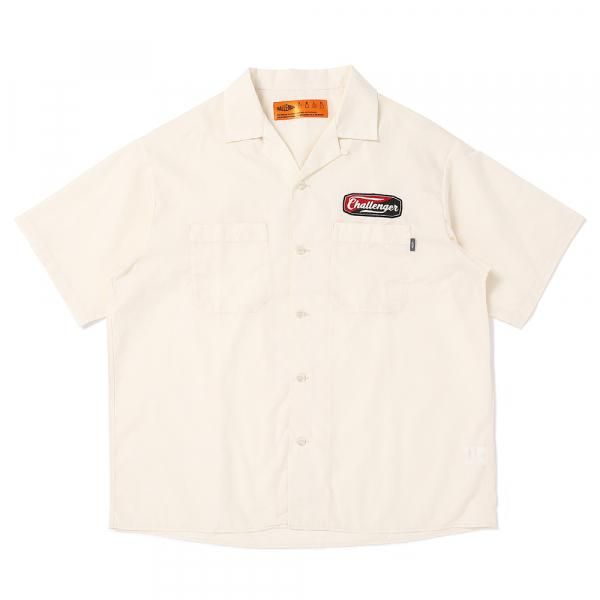 入荷now 安全 CHALLENGER/チャレンジャー/ S/S PATCHED WORK SHIRT (4 COLOR 倫理学・道徳