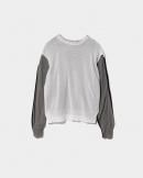 beautiful people / ビューティフルピープル / protained cotton knitted flip pullover