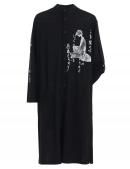 <img class='new_mark_img1' src='https://img.shop-pro.jp/img/new/icons1.gif' style='border:none;display:inline;margin:0px;padding:0px;width:auto;' />Yohji Yamamoto pour Homme/ヨージヤマモトプールオム/ C/Ny JERSEY B HANDWRITTEN PRINT LONG BLOUSE