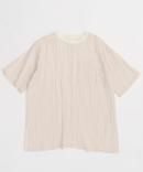 MAISON SPECIAL / メゾンスペシャル / Half Sleeve Satin Tunic / ハーフスリーブサテンチュニック