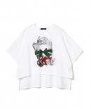 UNDERCOVER/アンダーカバー/ FRONTSHORT WIDE TEE RIBON FACE