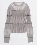 MAISON SPECIAL / メゾンスペシャル / Sheer Smocked Knit Pullover / シアースモッキングニット