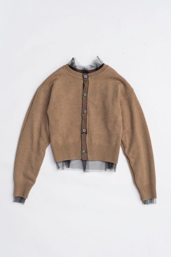 チュールコンビニットカーディガン プランクプロジェクト　完売品 PRANK PROJECT (プランクプロジェクト) / Reversible Tulle Knit