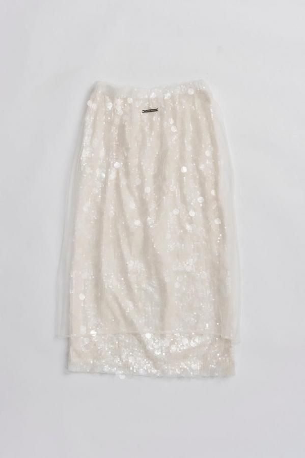 プランクプロジェクト　スパンコール　ラップスカート　美品 PRANK PROJECT (プランクプロジェクト) / Tulle Wrap Sequin